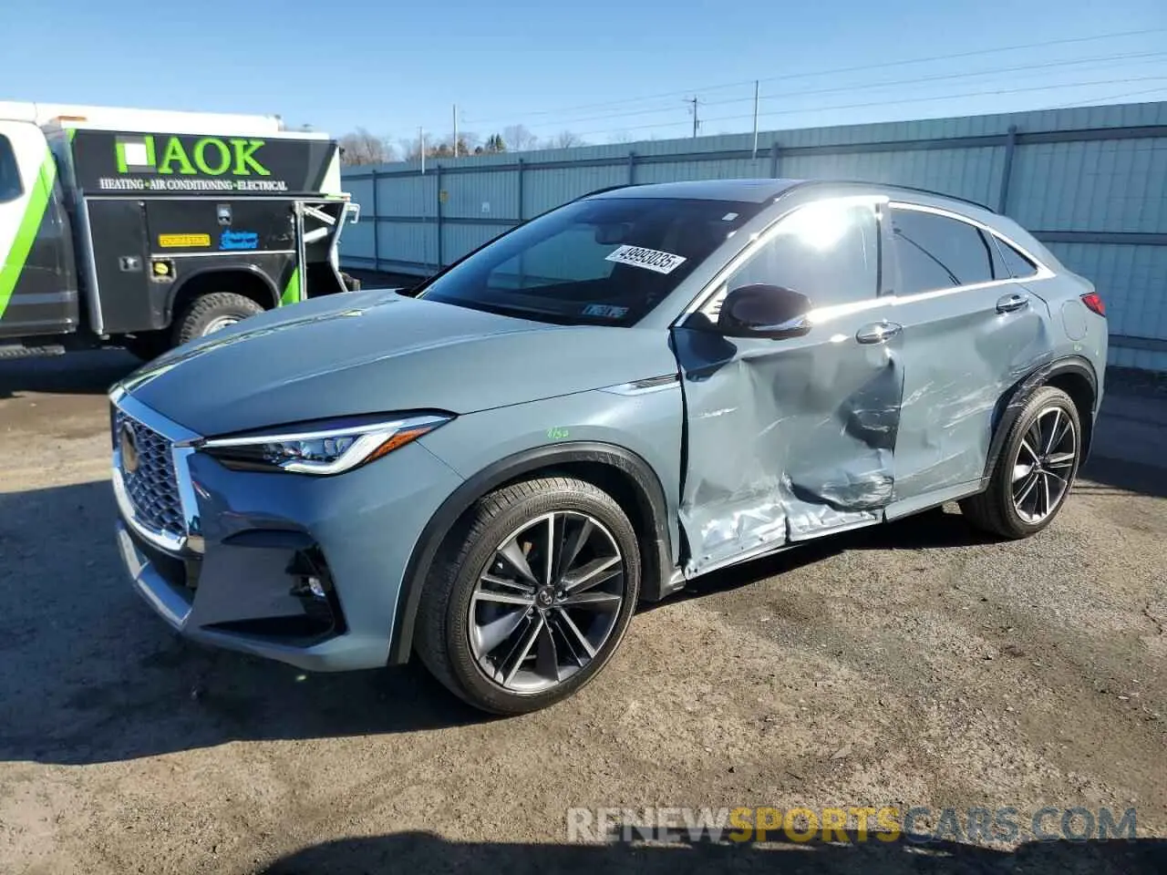 1 Photograph of a damaged car 3PCAJ5KR2PF123868 INFINITI QX55 ESSEN 2023