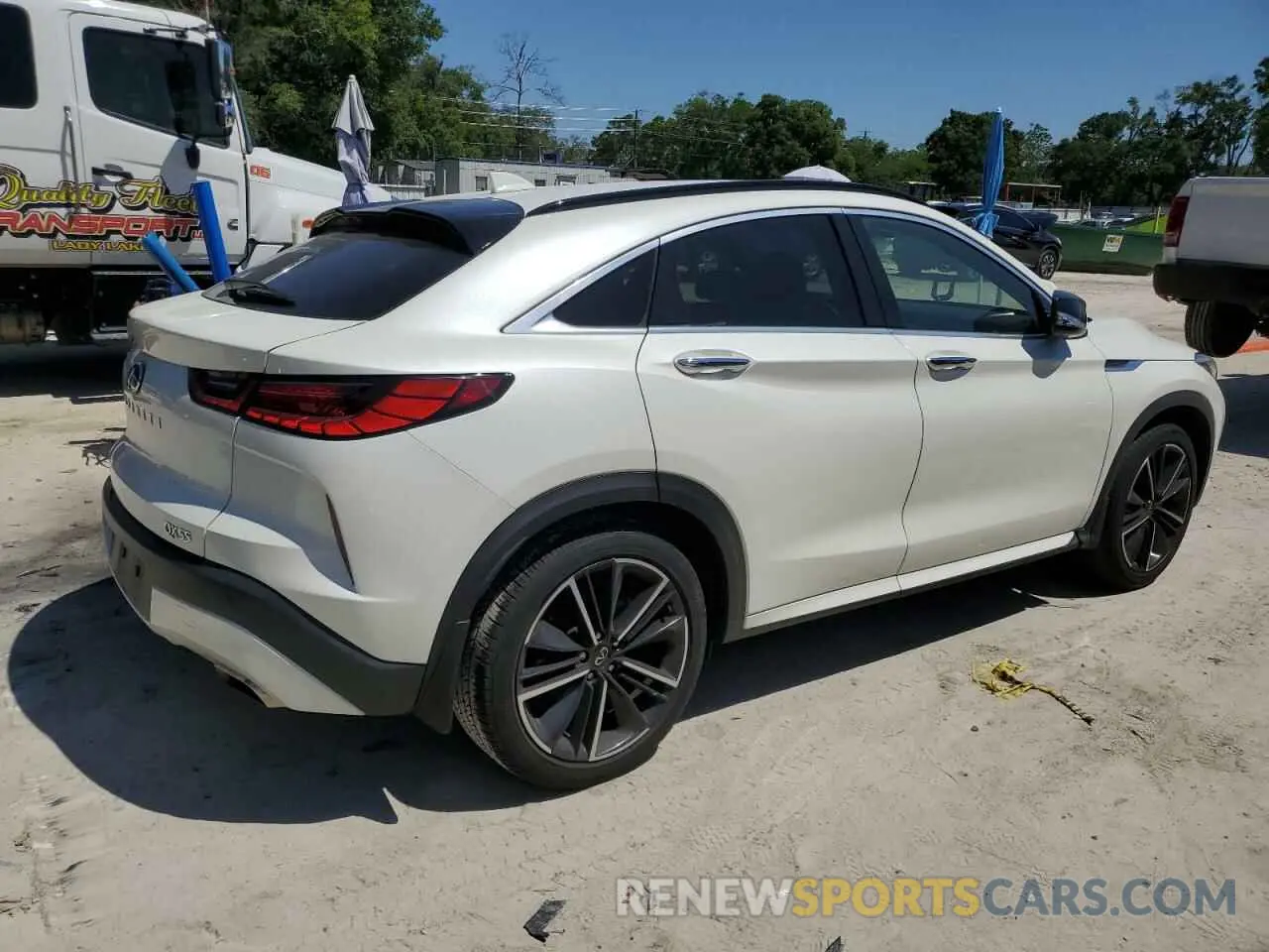 3 Photograph of a damaged car 3PCAJ5J34NF103809 INFINITI QX55 LUXE 2022