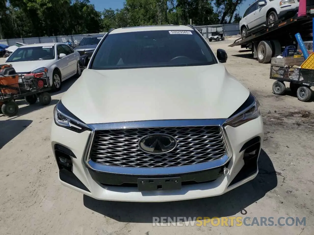 5 Photograph of a damaged car 3PCAJ5J34NF103809 INFINITI QX55 LUXE 2022