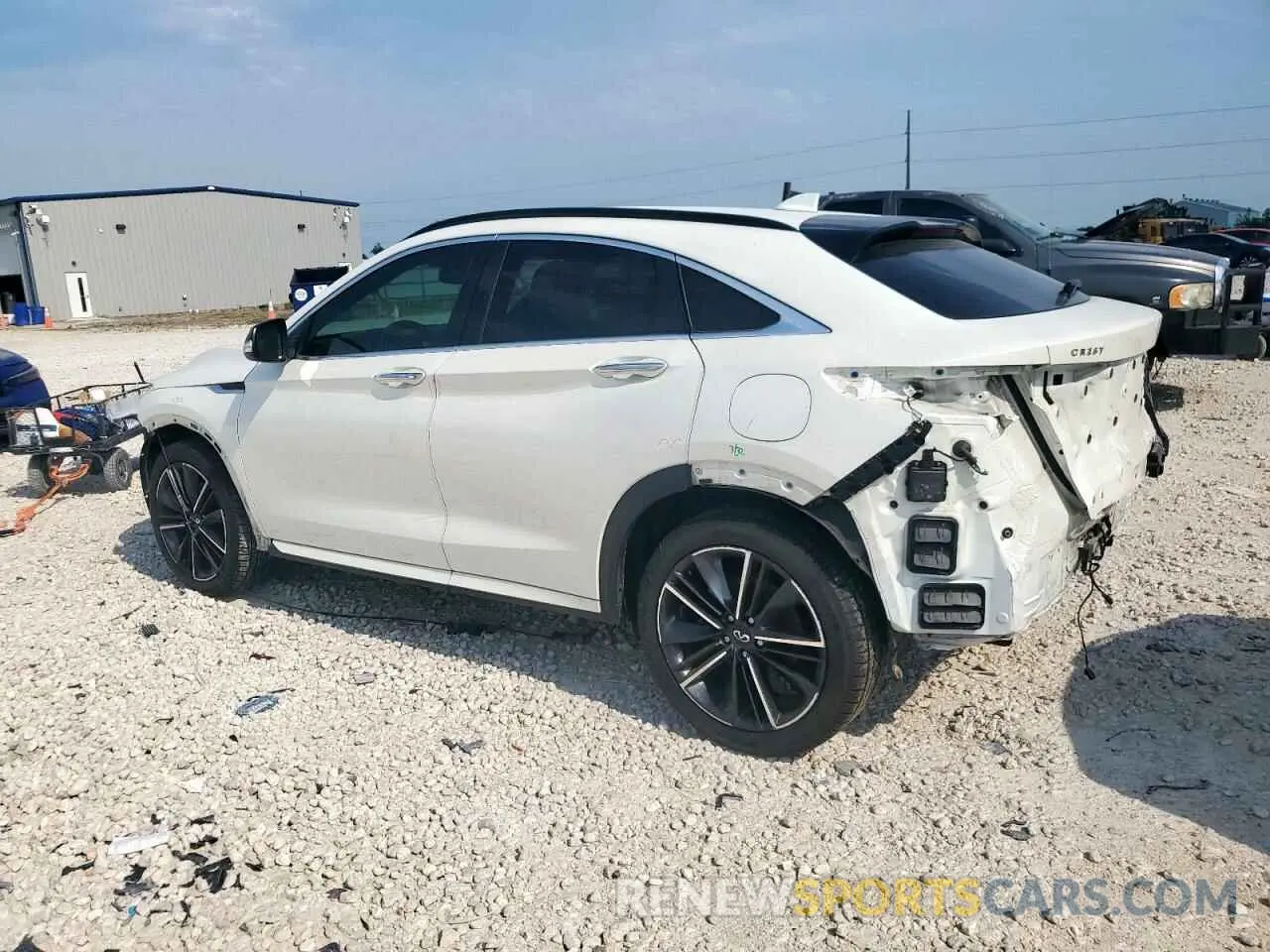 2 Photograph of a damaged car 3PCAJ5J38NF104137 INFINITI QX55 LUXE 2022