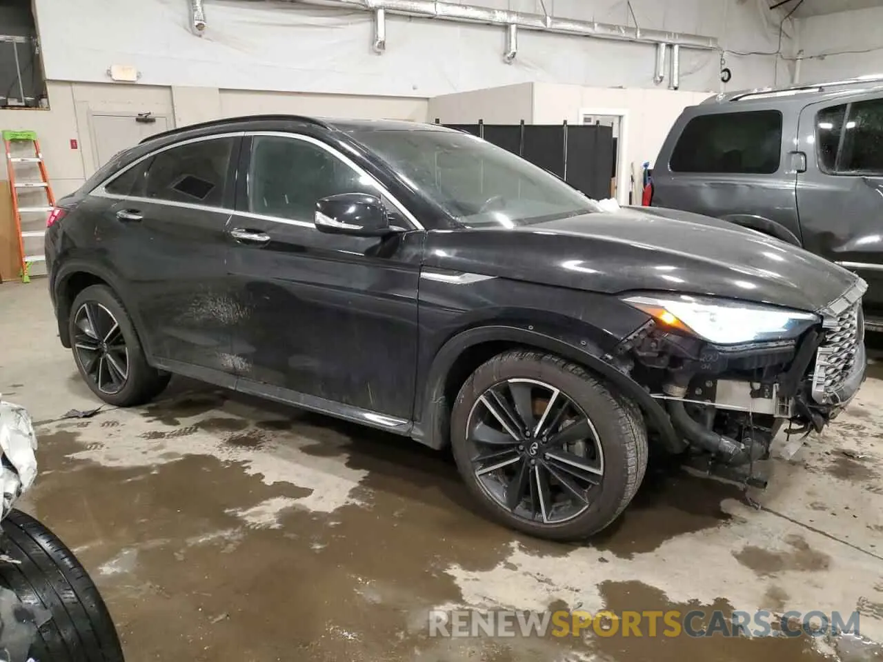 4 Photograph of a damaged car 3PCAJ5J39NF106026 INFINITI QX55 LUXE 2022