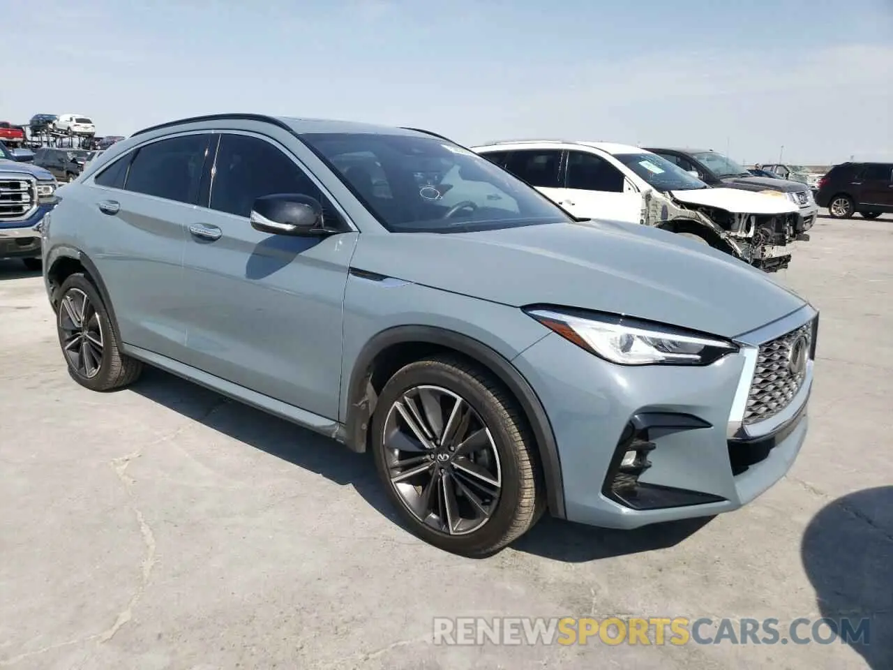 4 Photograph of a damaged car 3PCAJ5J3XNF102177 INFINITI QX55 LUXE 2022