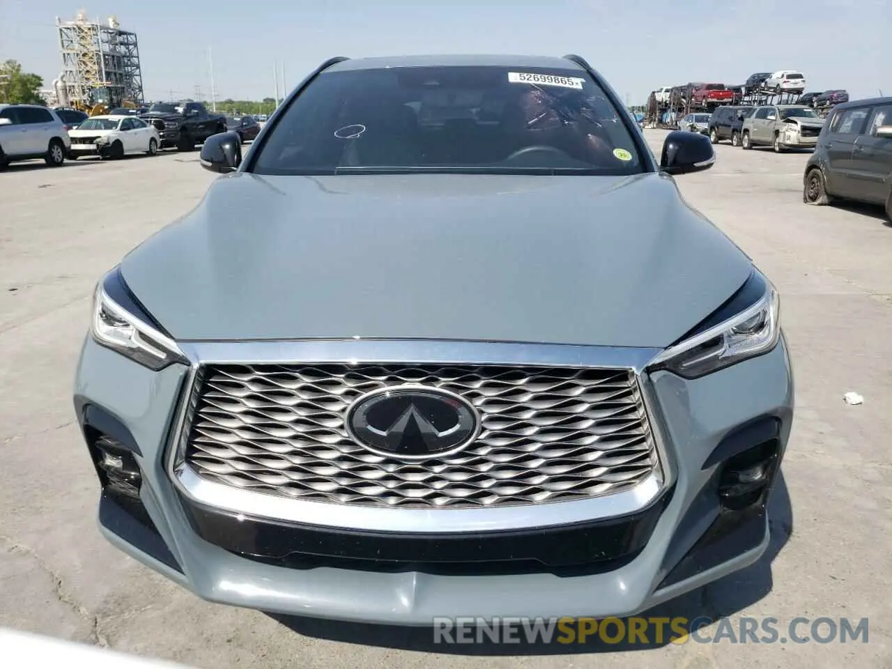 5 Photograph of a damaged car 3PCAJ5J3XNF102177 INFINITI QX55 LUXE 2022