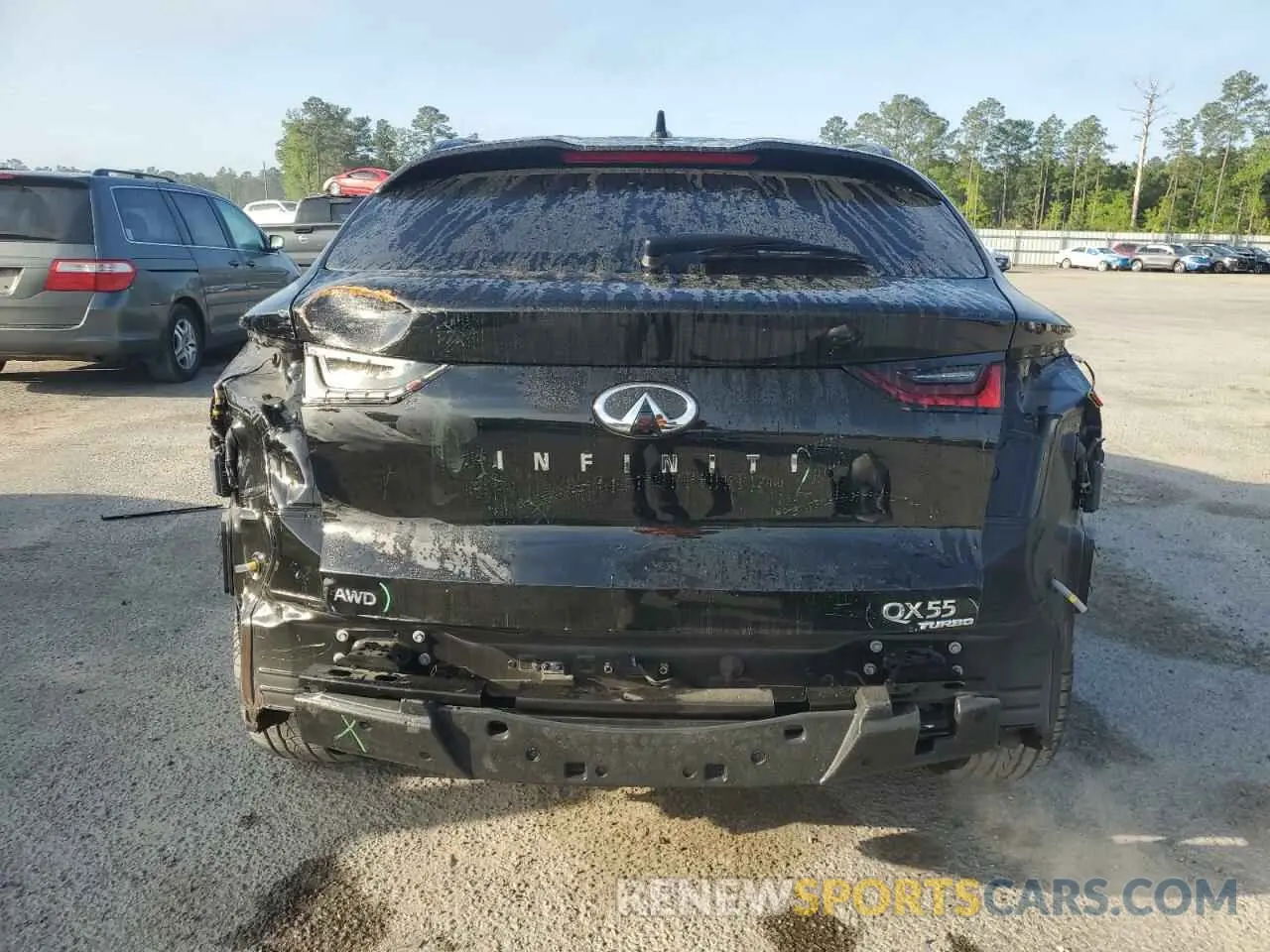 6 Photograph of a damaged car 3PCAJ5JR3PF106854 INFINITI QX55 LUXE 2023