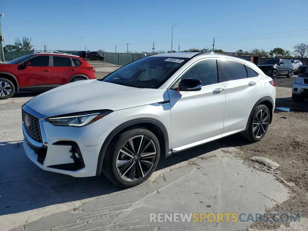 1 Photograph of a damaged car 3PCAJ5JR4PF118379 INFINITI QX55 LUXE 2023