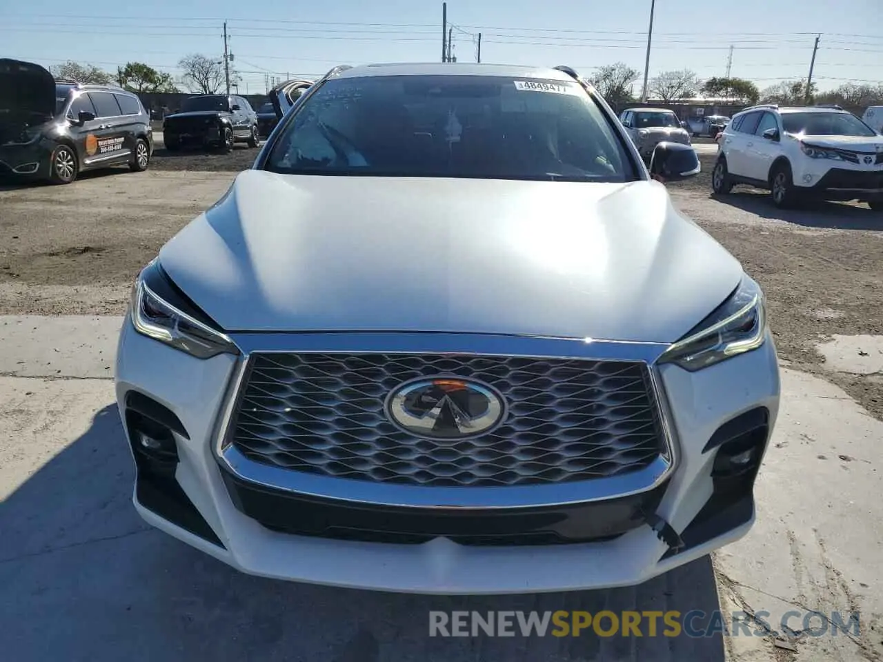 5 Photograph of a damaged car 3PCAJ5JR4PF118379 INFINITI QX55 LUXE 2023