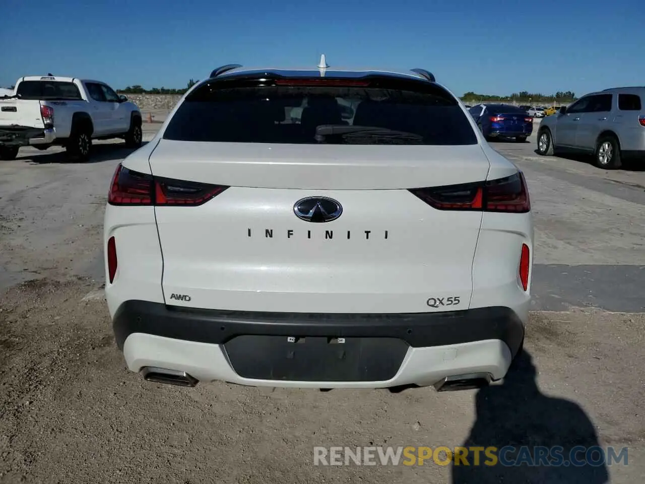 6 Photograph of a damaged car 3PCAJ5JR4PF118379 INFINITI QX55 LUXE 2023