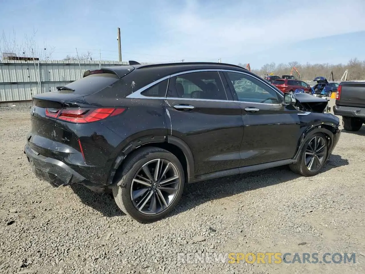 3 Photograph of a damaged car 3PCAJ5JR8PF104050 INFINITI QX55 LUXE 2023