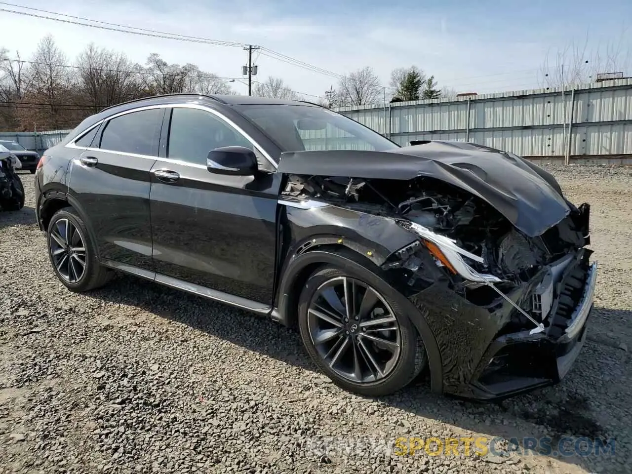 4 Photograph of a damaged car 3PCAJ5JR8PF104050 INFINITI QX55 LUXE 2023
