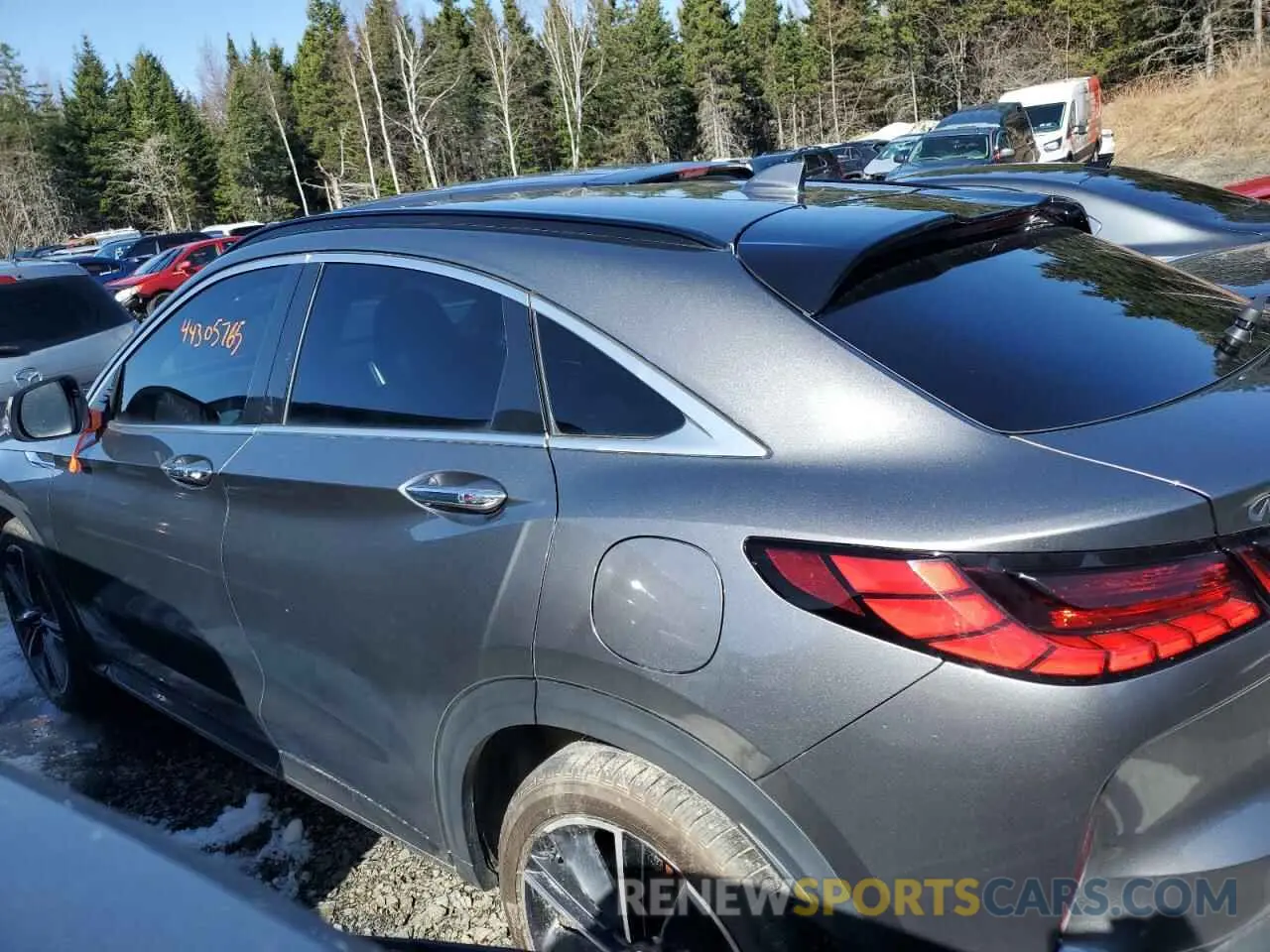 2 Photograph of a damaged car 3PCAJ5JR9PF118376 INFINITI QX55 LUXE 2023