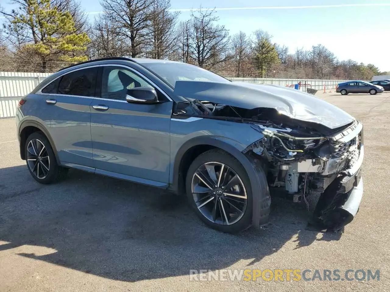 4 Photograph of a damaged car 3PCAJ5JR9PF118989 INFINITI QX55 LUXE 2023