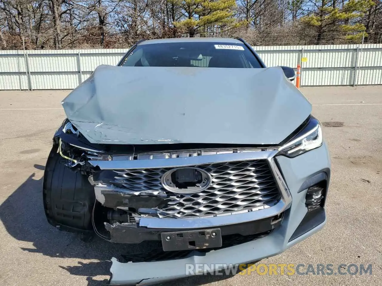 5 Photograph of a damaged car 3PCAJ5JR9PF118989 INFINITI QX55 LUXE 2023