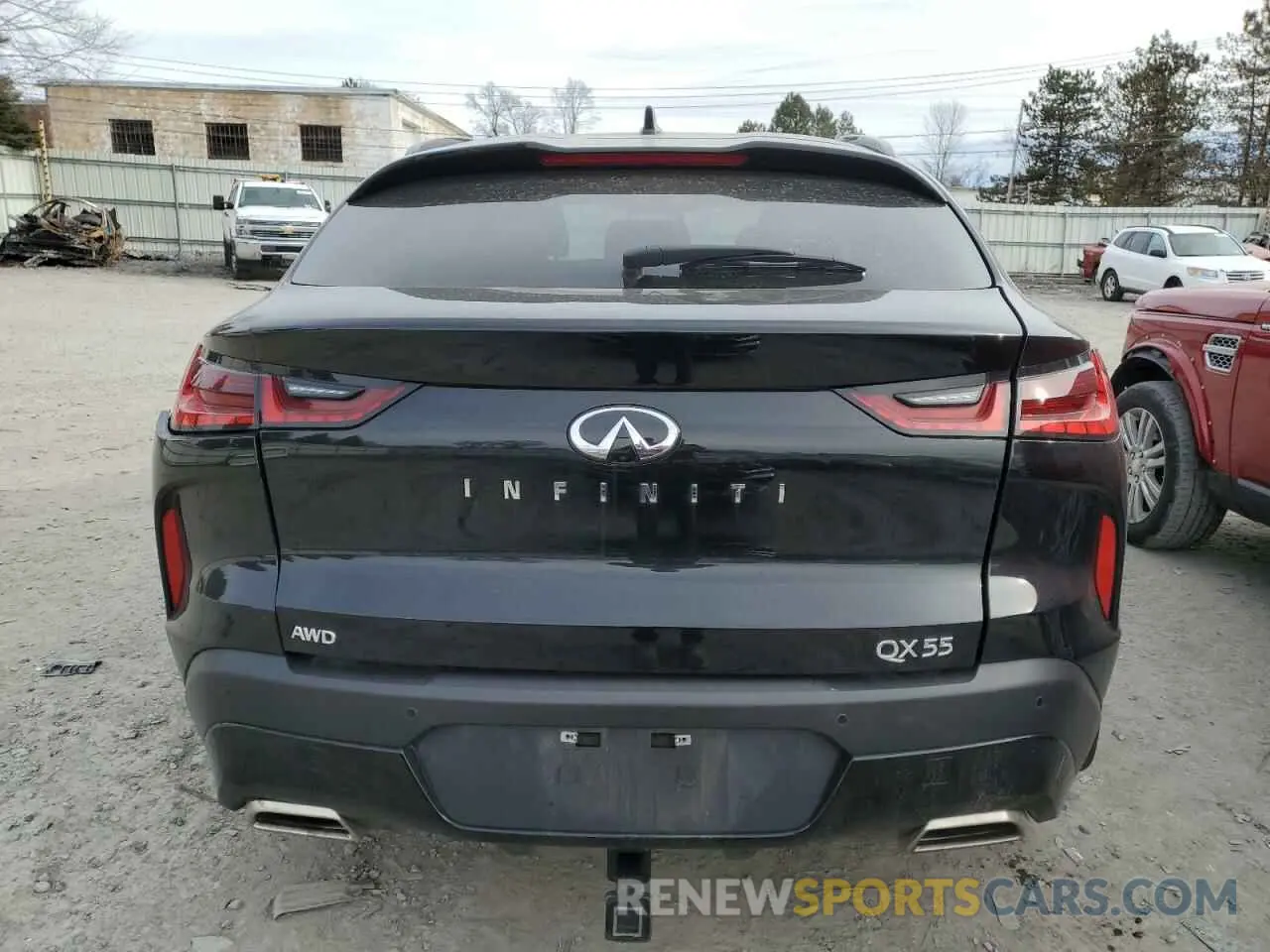 6 Photograph of a damaged car 3PCAJ5JR5RF110911 INFINITI QX55 LUXE 2024