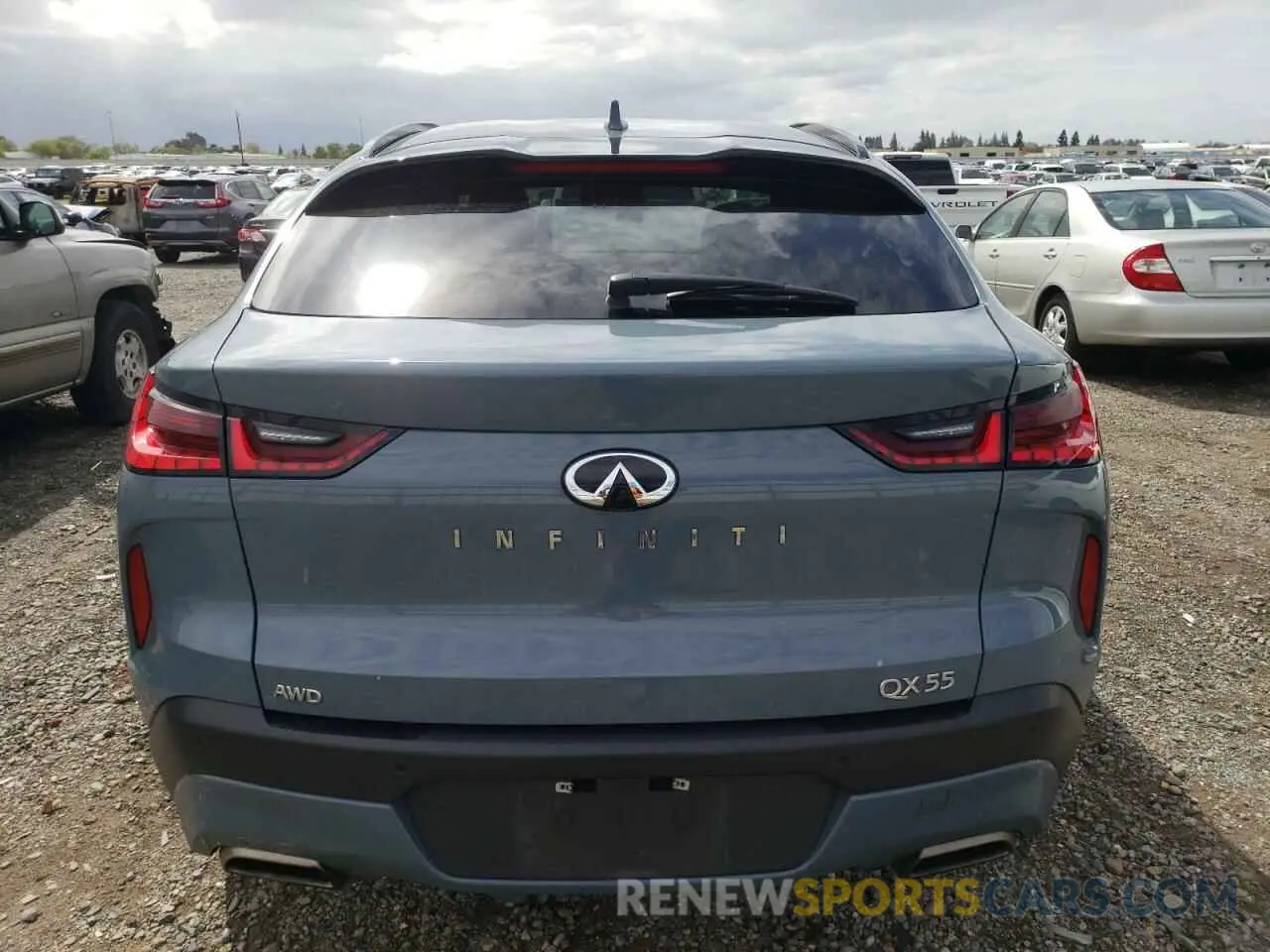 6 Photograph of a damaged car 3PCAJ5L32NF102462 INFINITI QX55 SENSO 2022