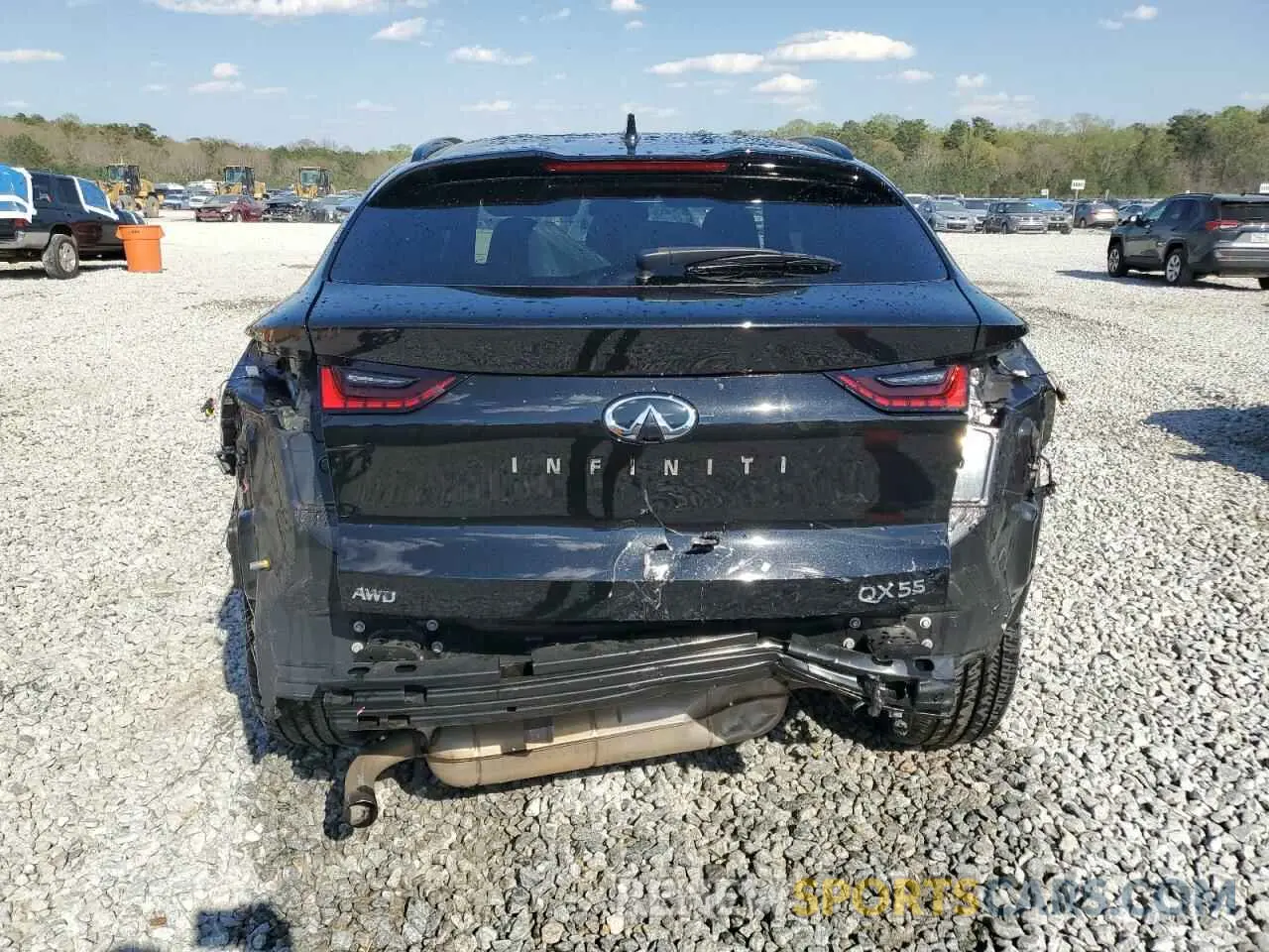 6 Photograph of a damaged car 3PCAJ5L39NF101440 INFINITI QX55 SENSO 2022