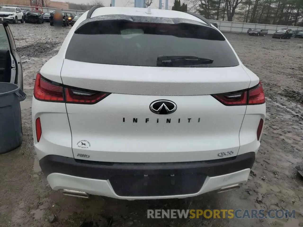 6 Photograph of a damaged car 3PCAJ5LR9SF100305 INFINITI QX55 SENSO 2025