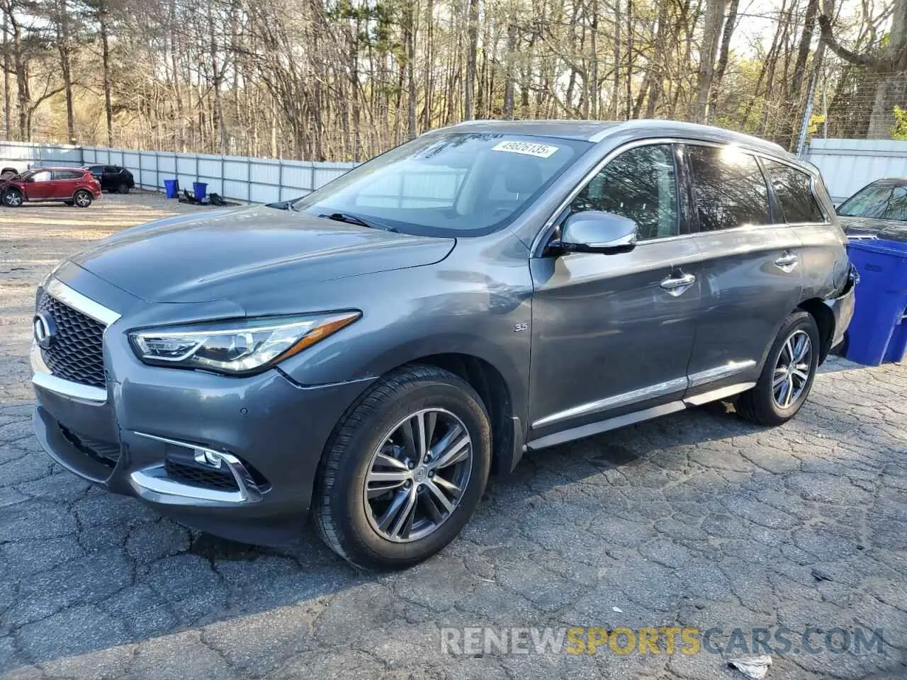 1 Photograph of a damaged car 5N1DL0MM0KC505622 INFINITI QX60 2019