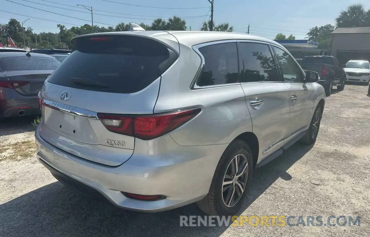 4 Photograph of a damaged car 5N1DL0MM0KC557428 INFINITI QX60 2019
