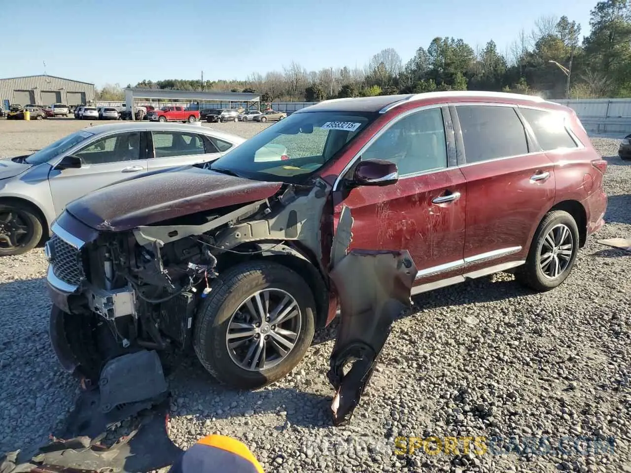 1 Photograph of a damaged car 5N1DL0MM1KC532943 INFINITI QX60 2019