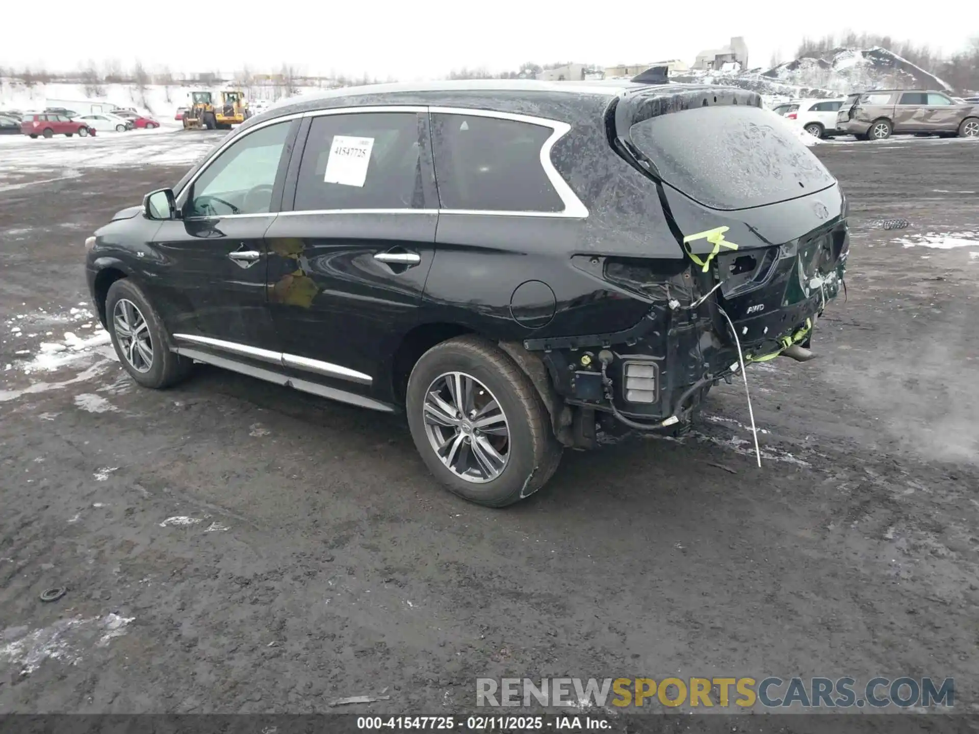 3 Photograph of a damaged car 5N1DL0MM1KC564419 INFINITI QX60 2019