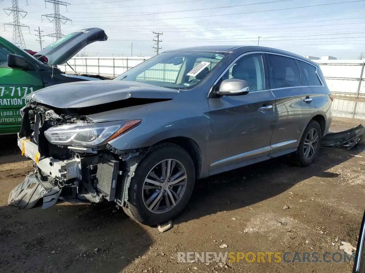1 Photograph of a damaged car 5N1DL0MM1KC569863 INFINITI QX60 2019