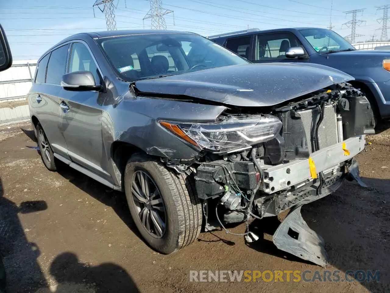 4 Photograph of a damaged car 5N1DL0MM1KC569863 INFINITI QX60 2019