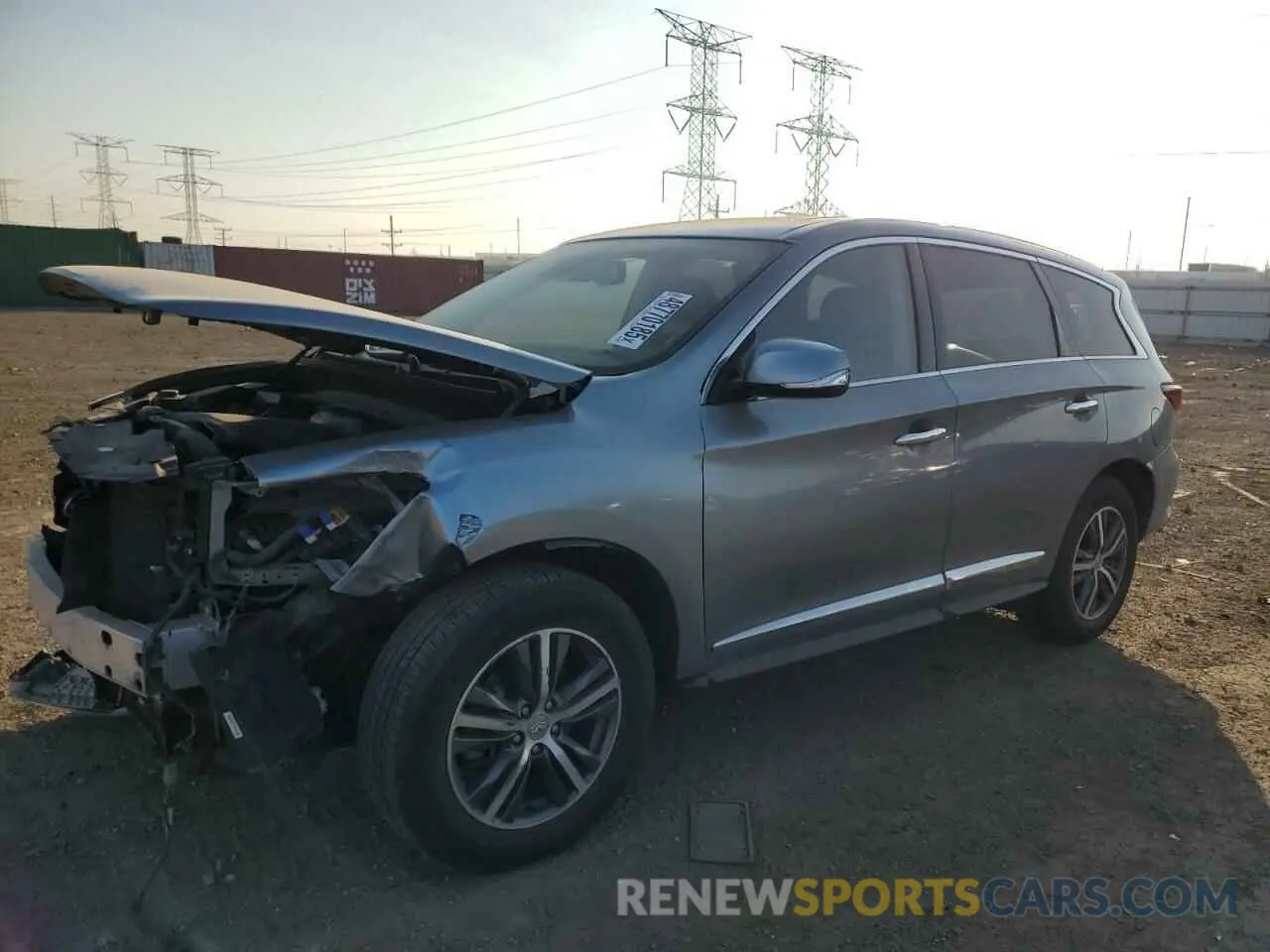 1 Photograph of a damaged car 5N1DL0MM2KC561173 INFINITI QX60 2019
