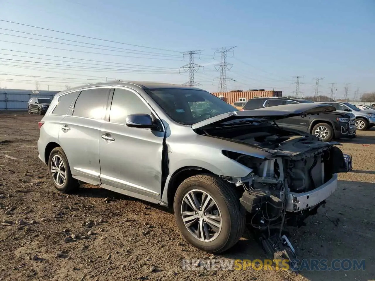 4 Photograph of a damaged car 5N1DL0MM2KC561173 INFINITI QX60 2019