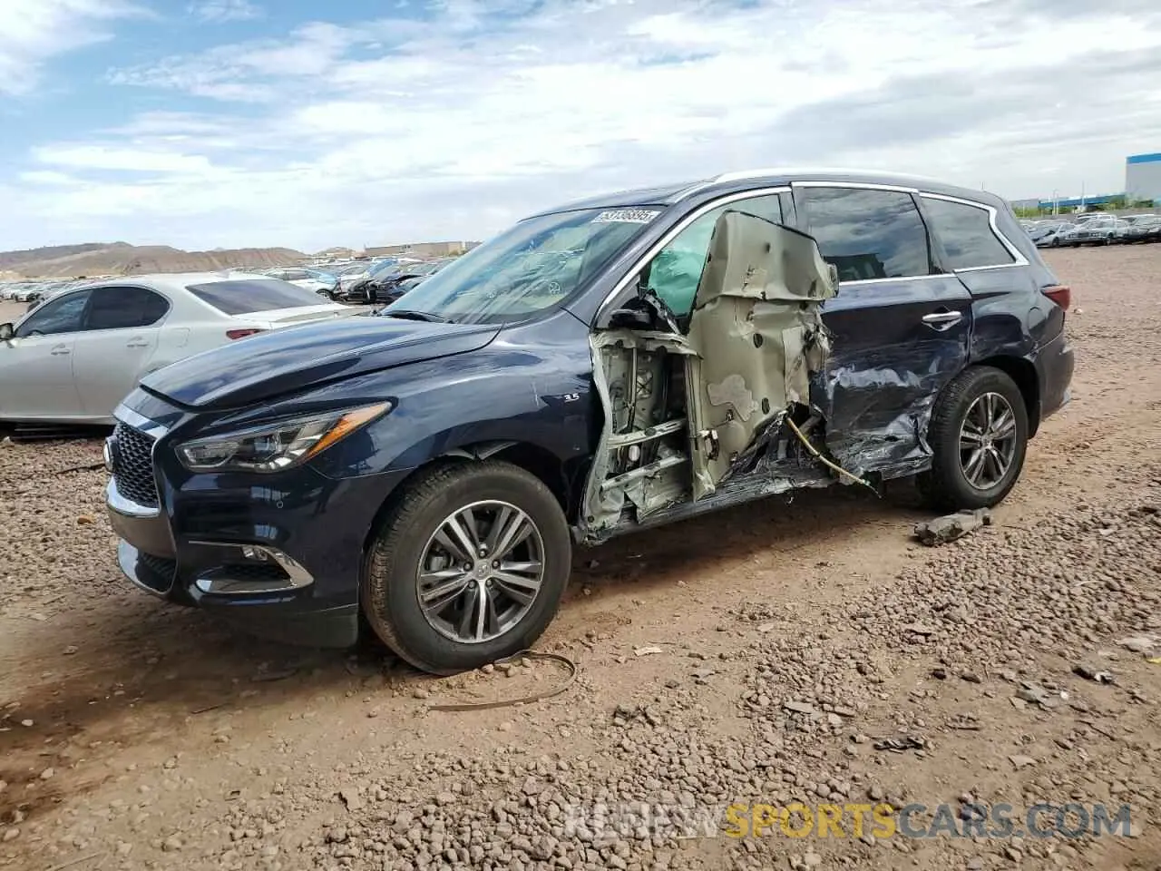 1 Photograph of a damaged car 5N1DL0MM3KC549369 INFINITI QX60 2019