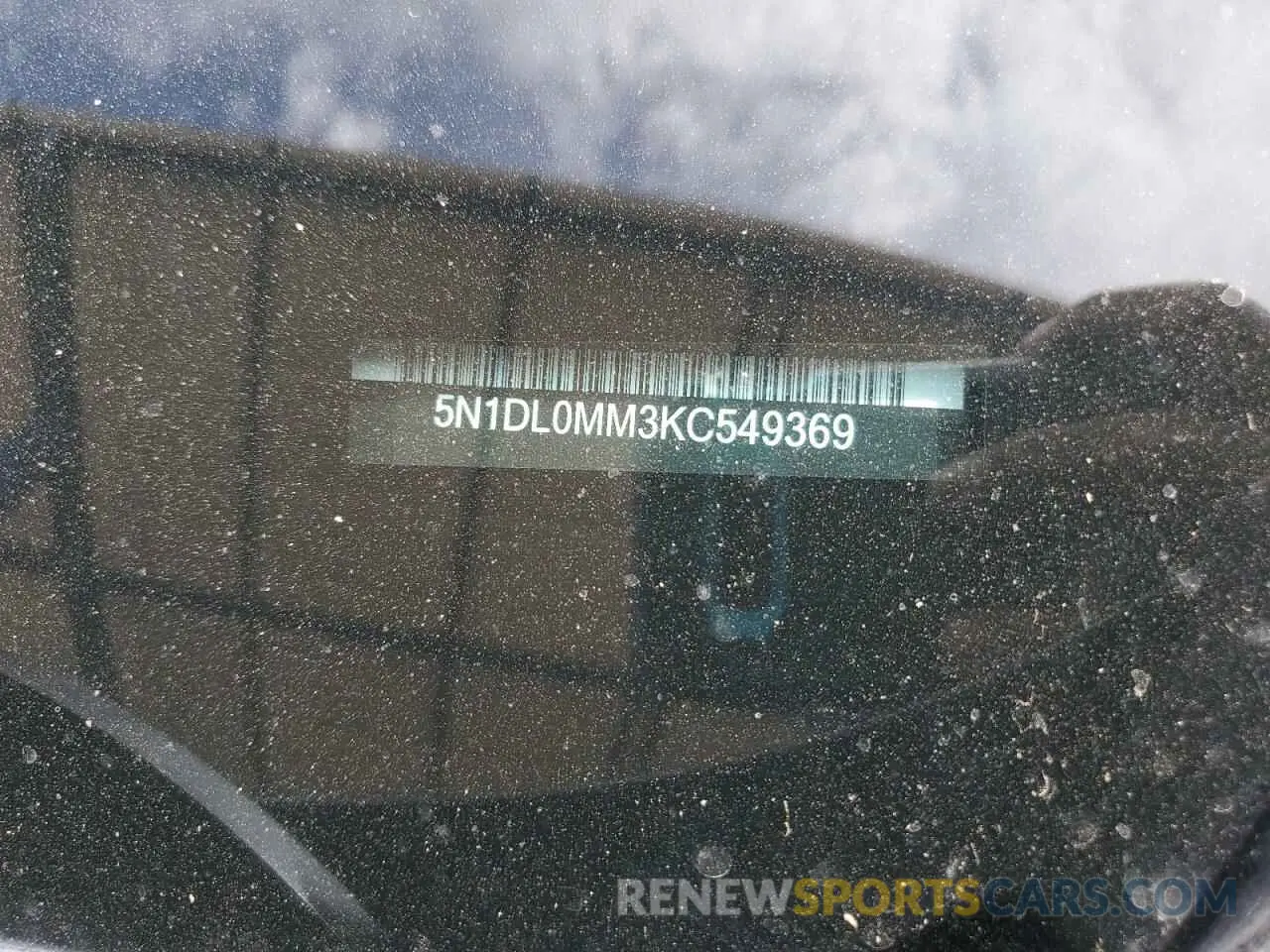 15 Photograph of a damaged car 5N1DL0MM3KC549369 INFINITI QX60 2019