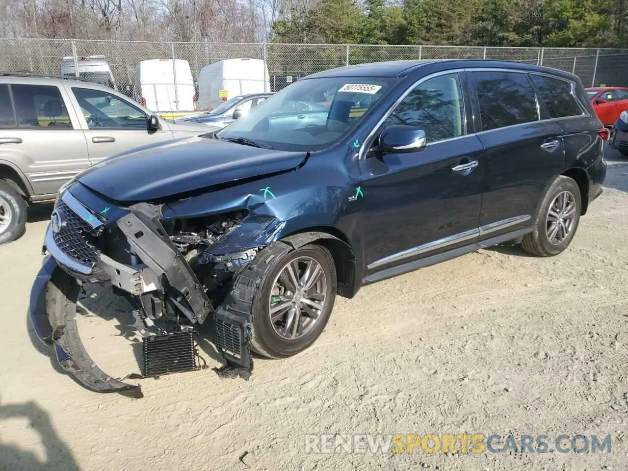 1 Photograph of a damaged car 5N1DL0MM3KC559206 INFINITI QX60 2019