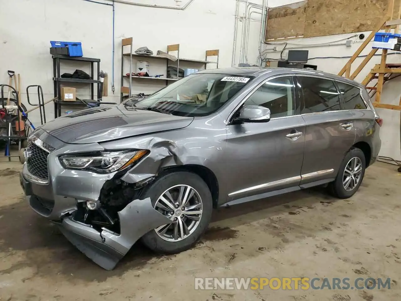 1 Photograph of a damaged car 5N1DL0MM3KC566592 INFINITI QX60 2019