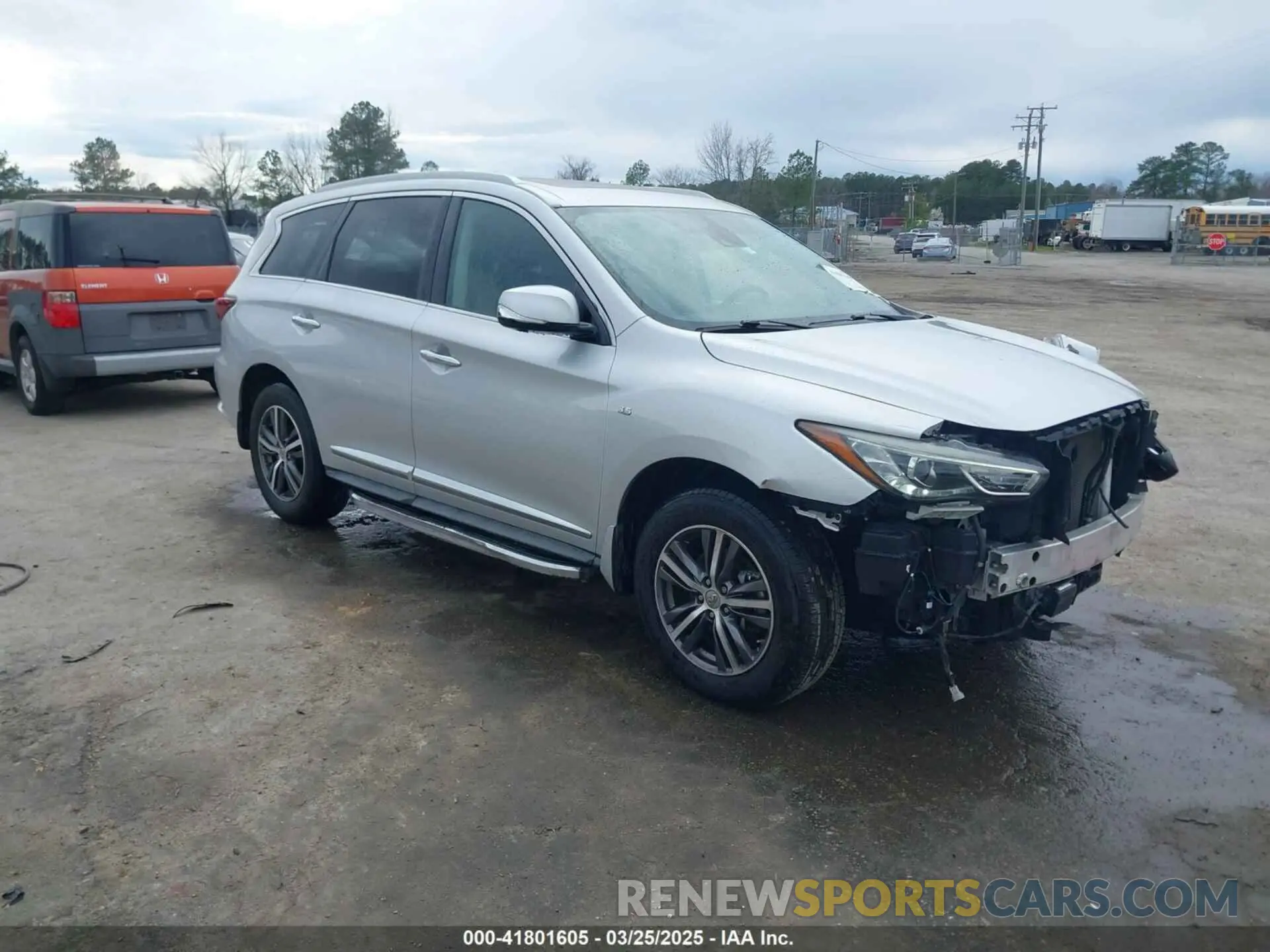 1 Photograph of a damaged car 5N1DL0MM4KC503100 INFINITI QX60 2019