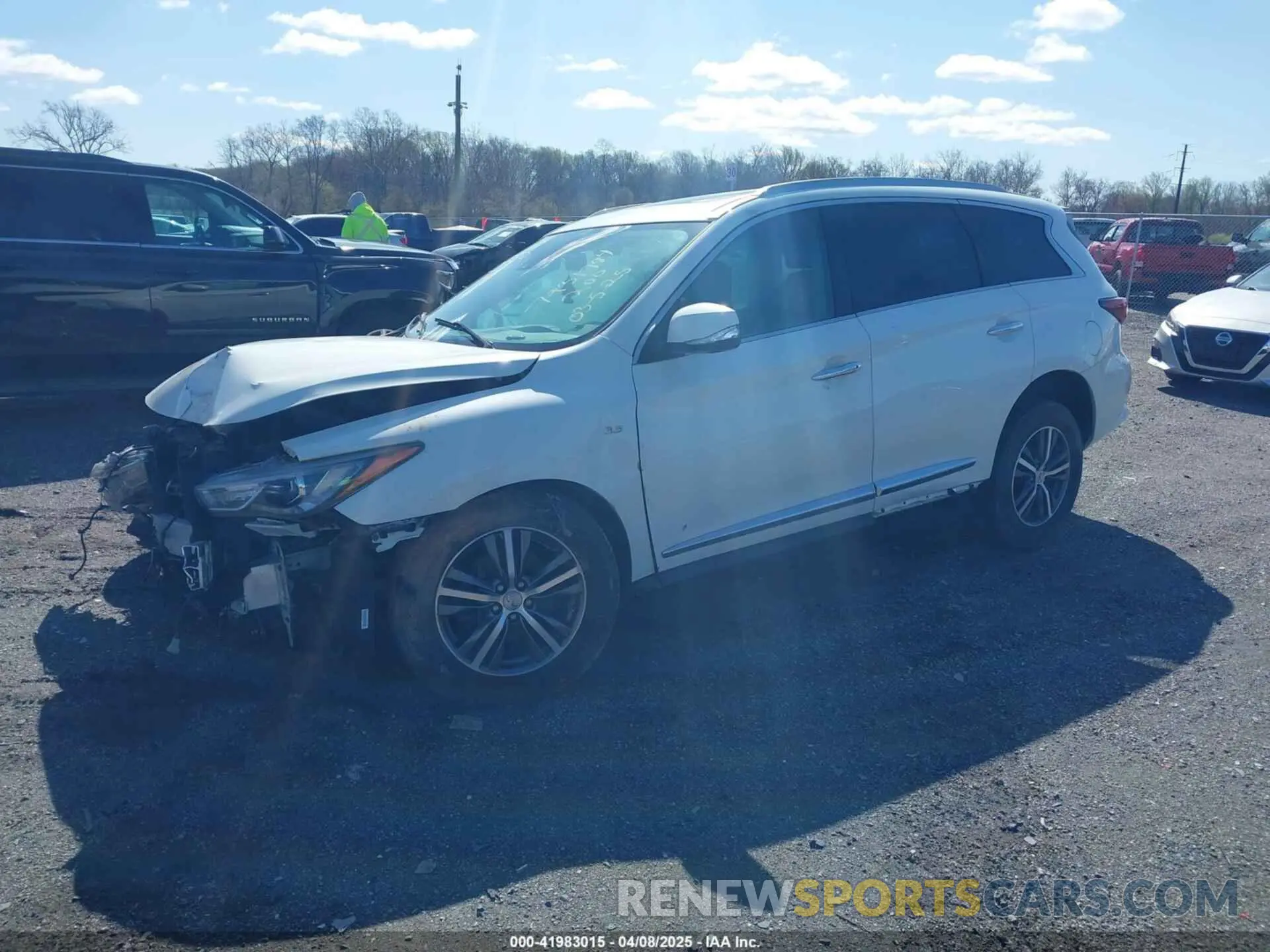 2 Photograph of a damaged car 5N1DL0MM4KC521533 INFINITI QX60 2019