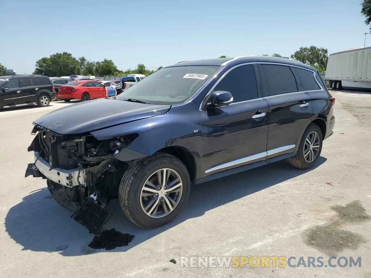 1 Photograph of a damaged car 5N1DL0MM4KC557187 INFINITI QX60 2019
