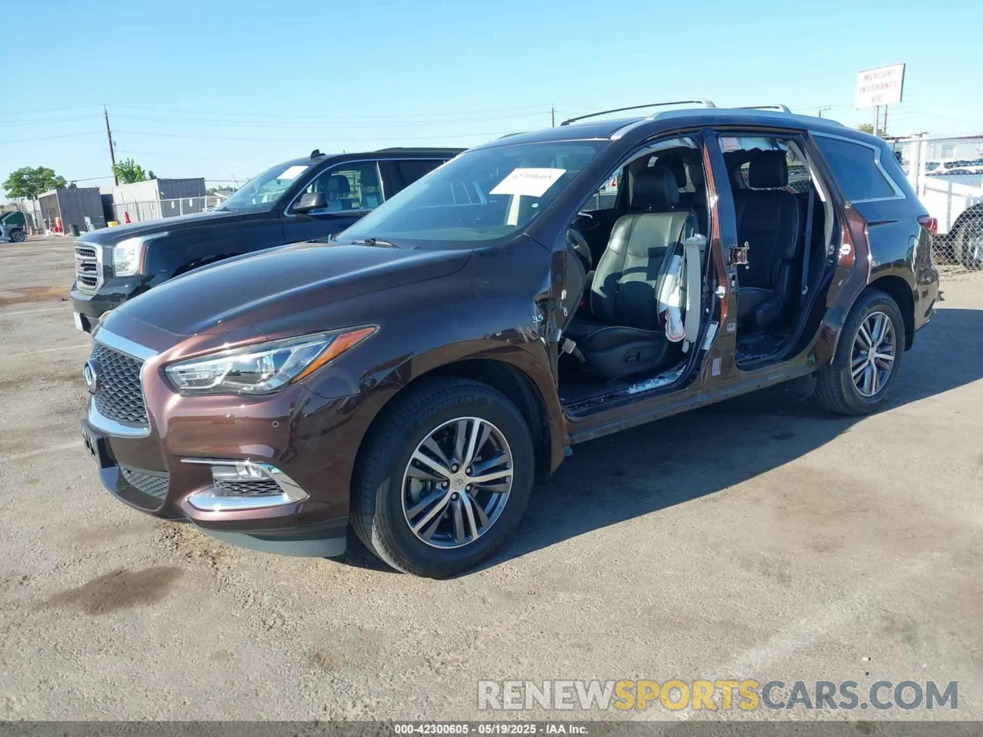 2 Photograph of a damaged car 5N1DL0MM4KC569307 INFINITI QX60 2019