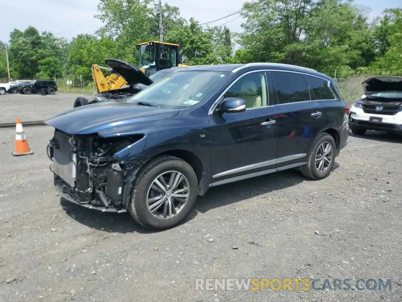 1 Photograph of a damaged car 5N1DL0MM5KC563371 INFINITI QX60 2019