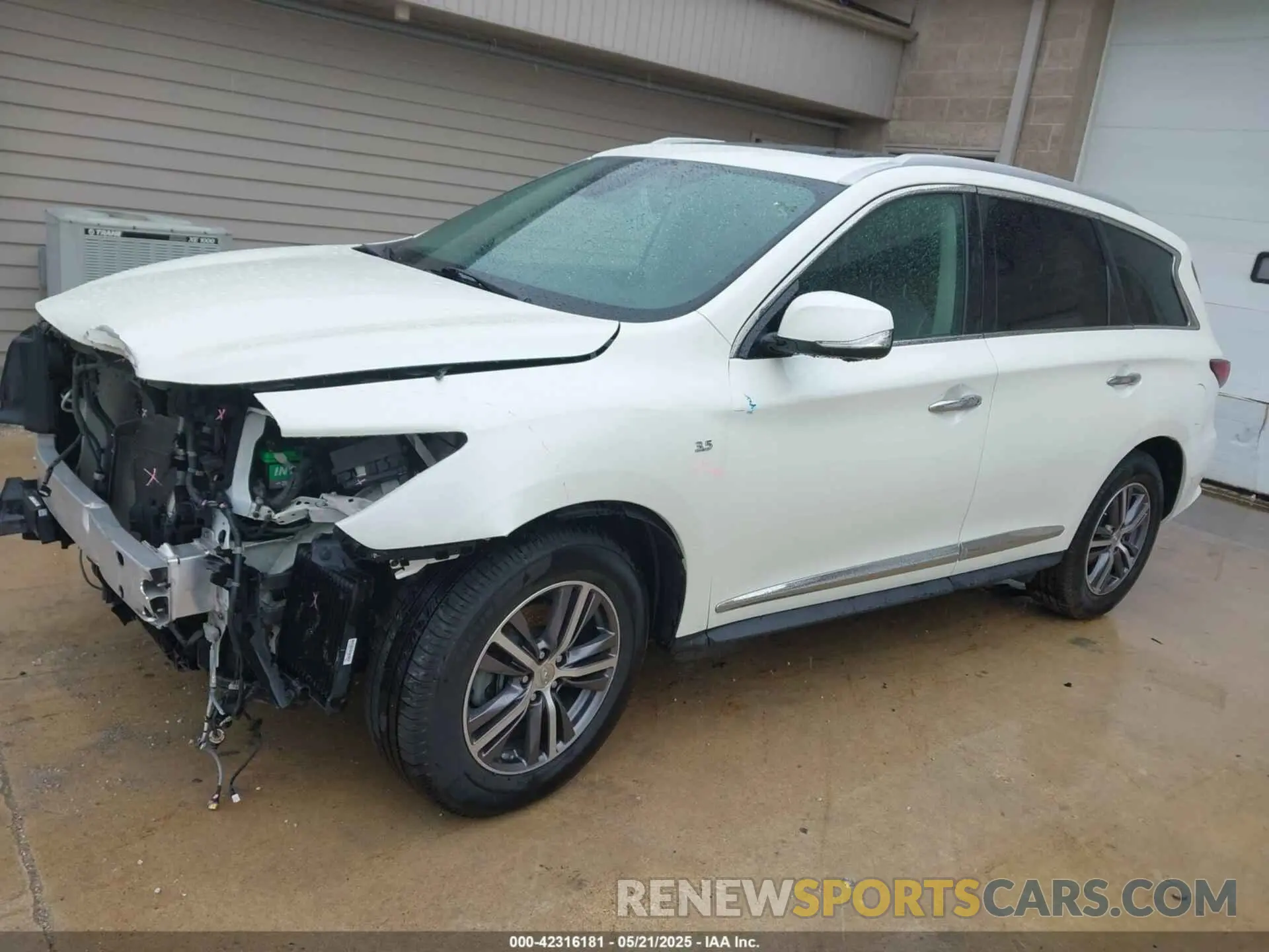 2 Photograph of a damaged car 5N1DL0MM6KC506158 INFINITI QX60 2019