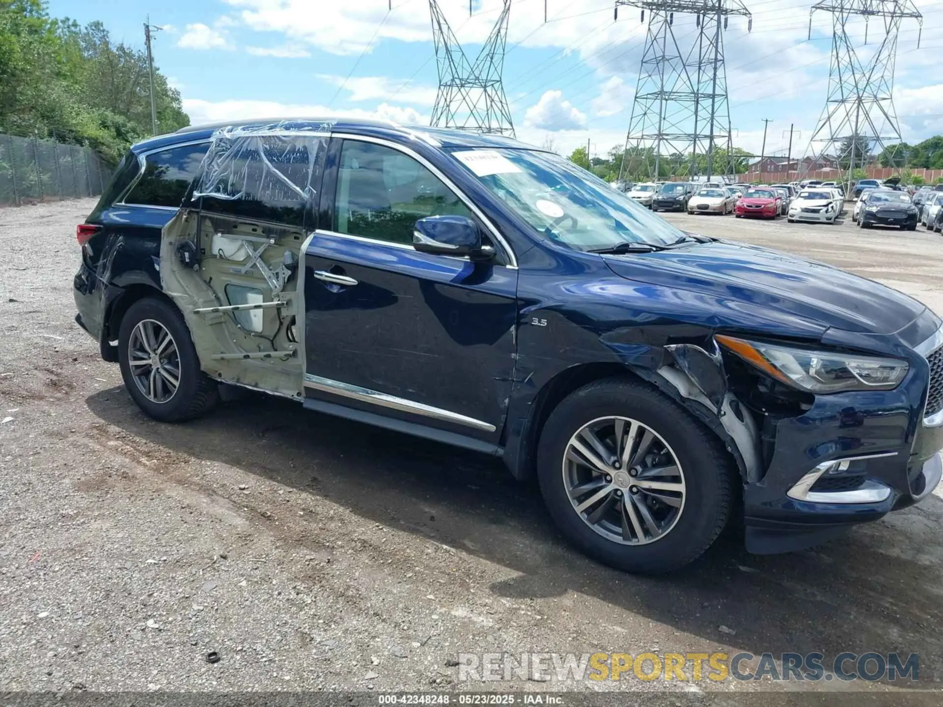 1 Photograph of a damaged car 5N1DL0MM6KC509996 INFINITI QX60 2019