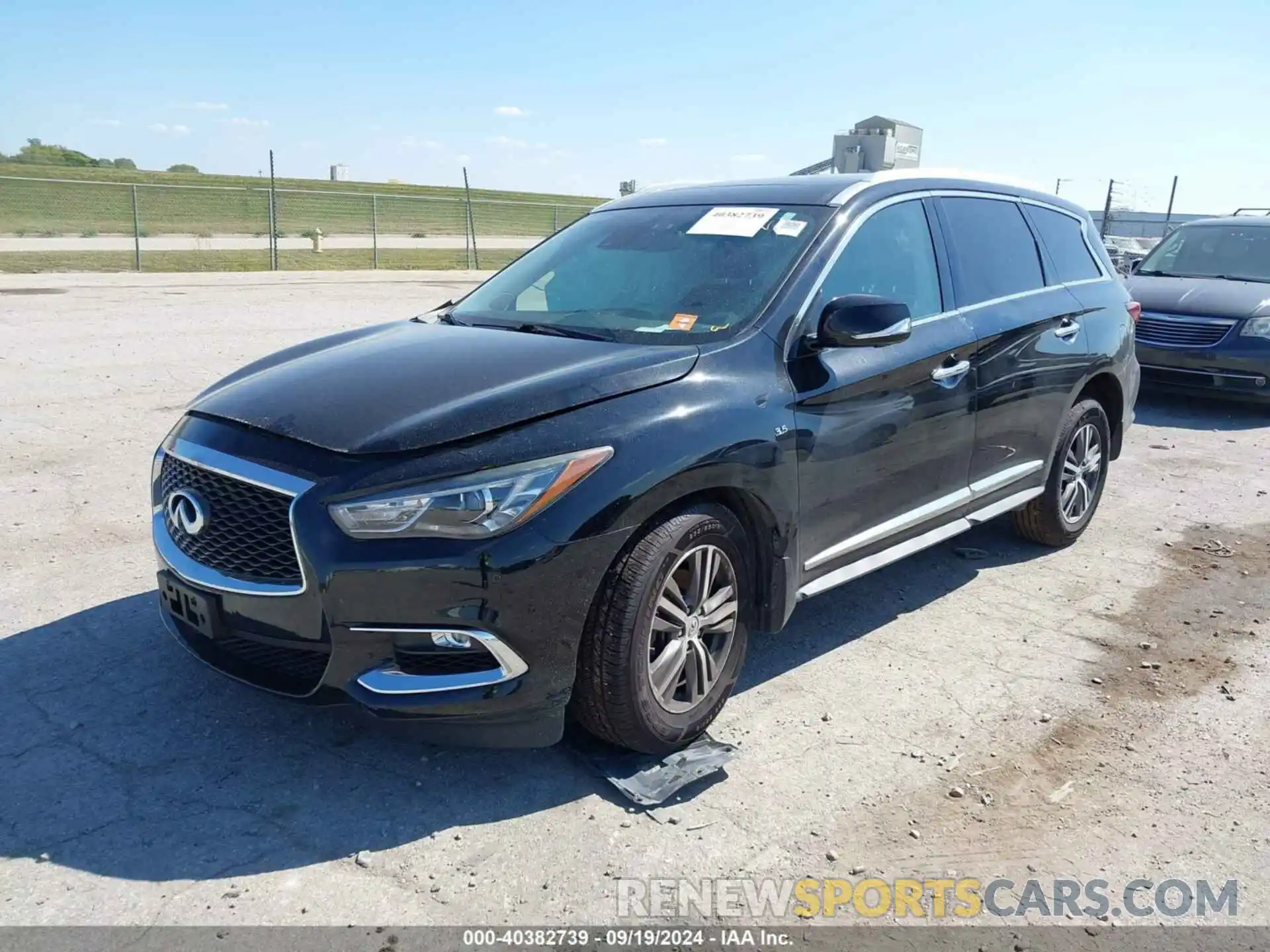 2 Photograph of a damaged car 5N1DL0MM6KC523235 INFINITI QX60 2019