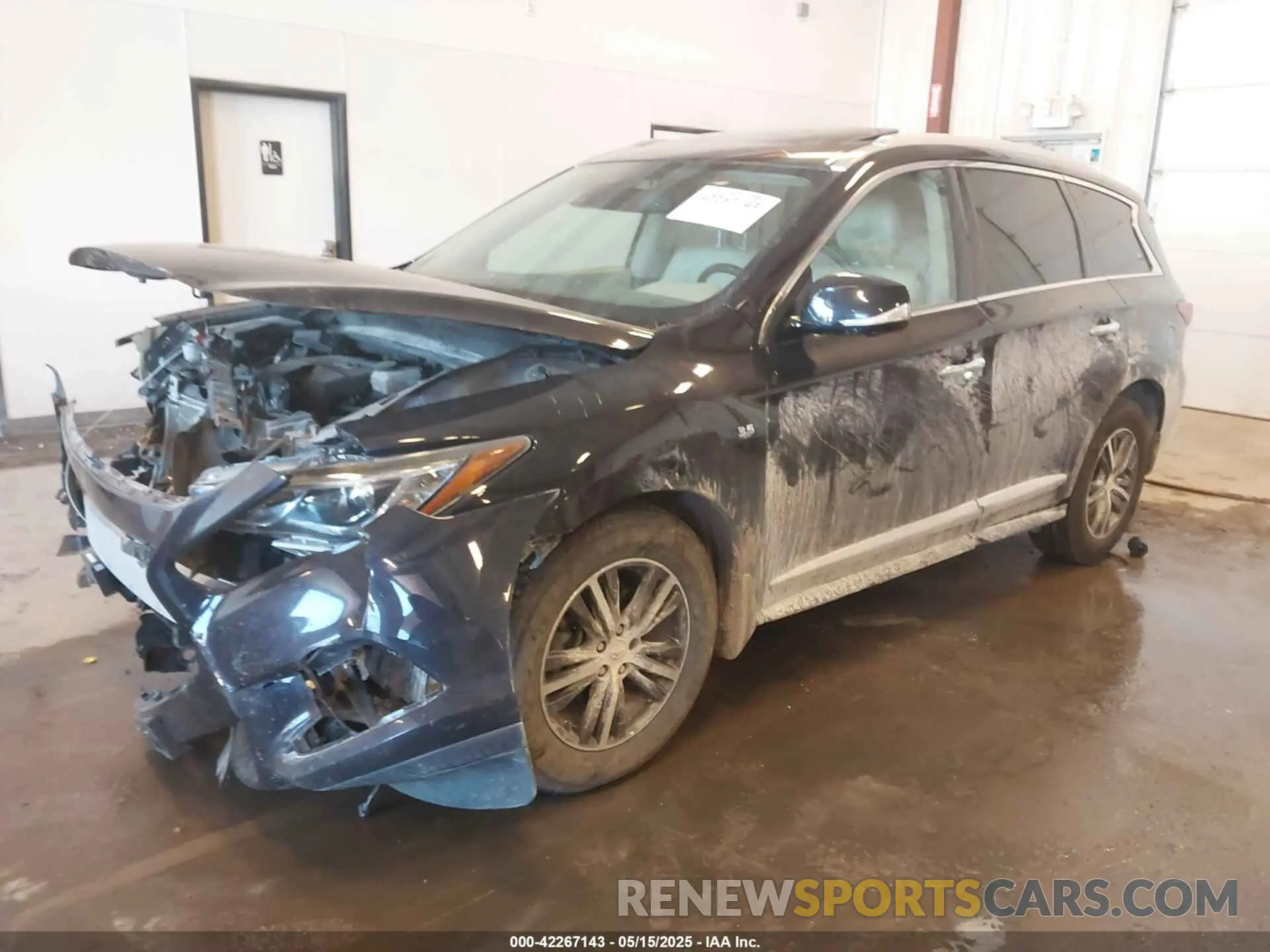 2 Photograph of a damaged car 5N1DL0MM6KC548023 INFINITI QX60 2019