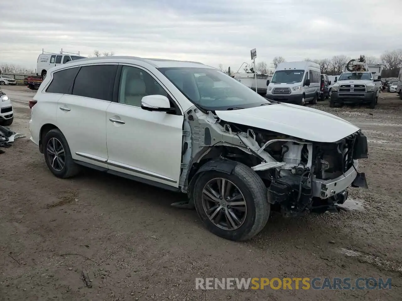 4 Photograph of a damaged car 5N1DL0MM6KC551309 INFINITI QX60 2019