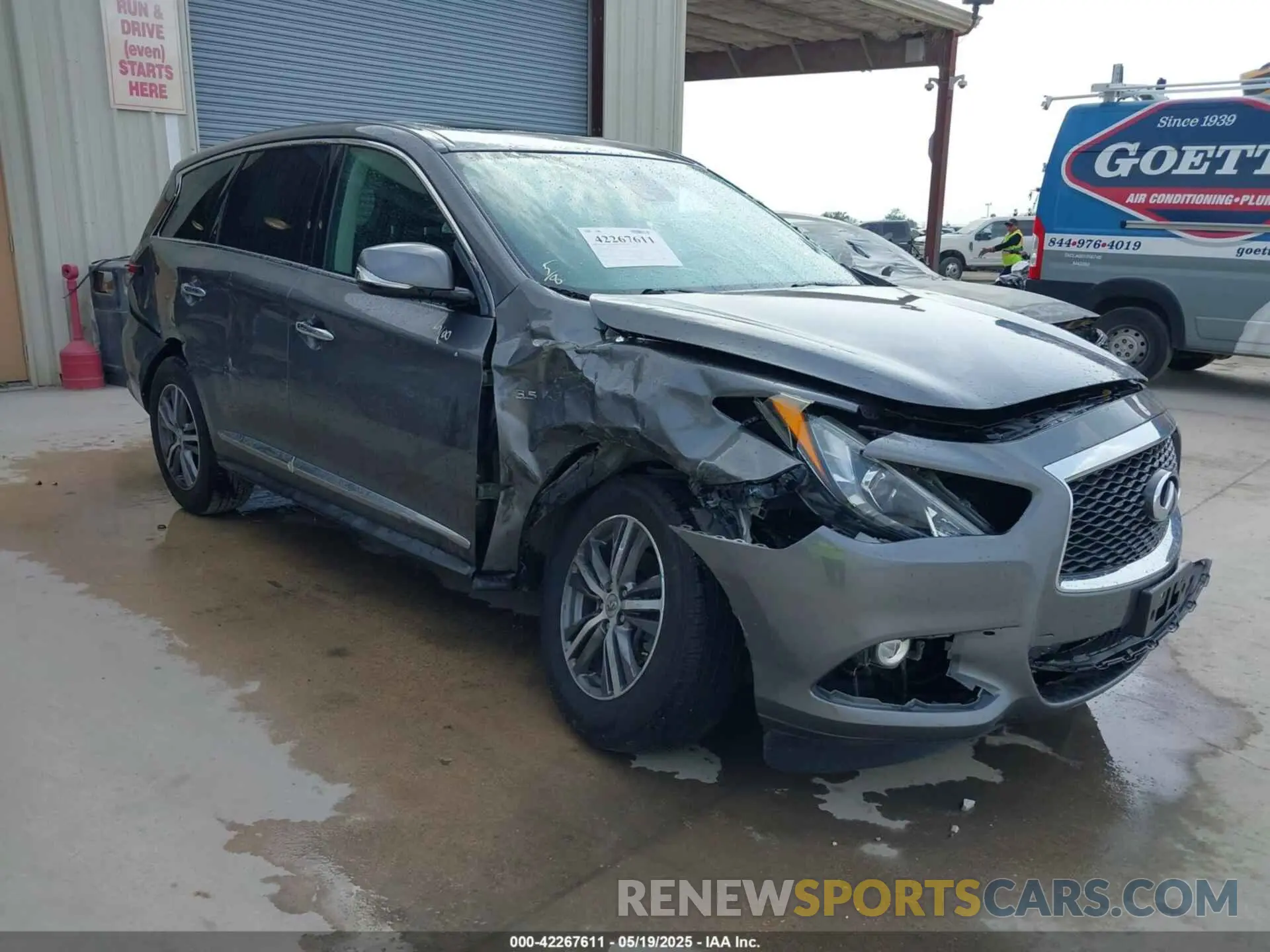 1 Photograph of a damaged car 5N1DL0MM6KC567199 INFINITI QX60 2019