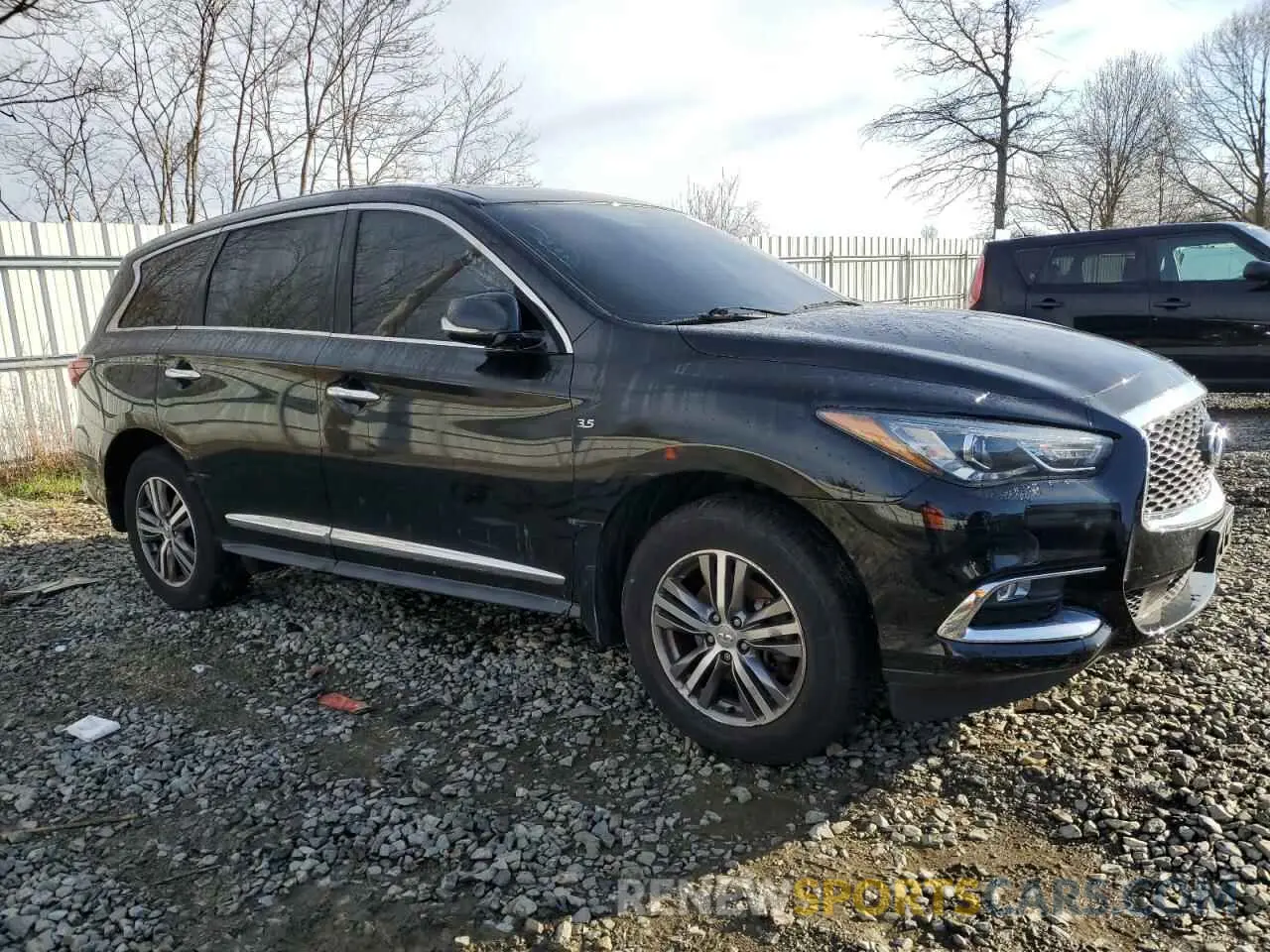 4 Photograph of a damaged car 5N1DL0MM6KC569907 INFINITI QX60 2019