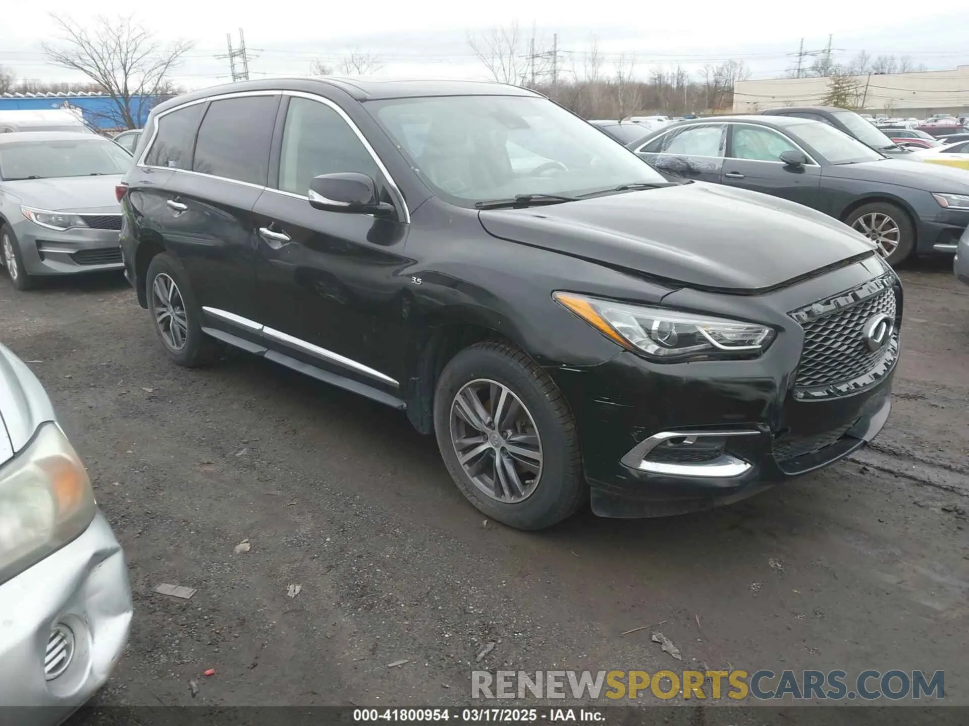 1 Photograph of a damaged car 5N1DL0MM7KC504614 INFINITI QX60 2019