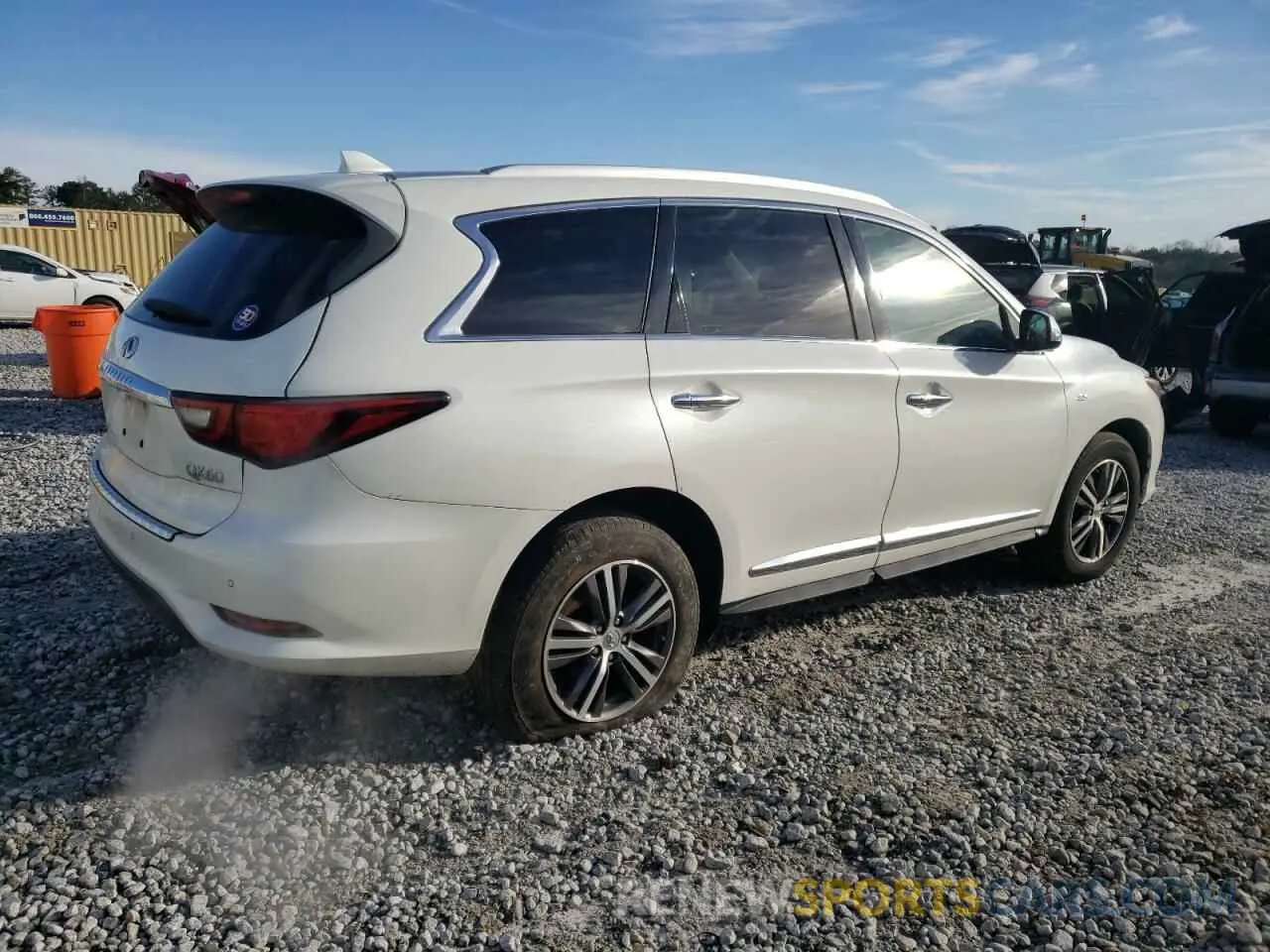3 Photograph of a damaged car 5N1DL0MM7KC520098 INFINITI QX60 2019