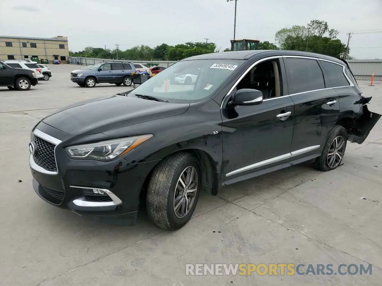 1 Photograph of a damaged car 5N1DL0MM8KC531336 INFINITI QX60 2019
