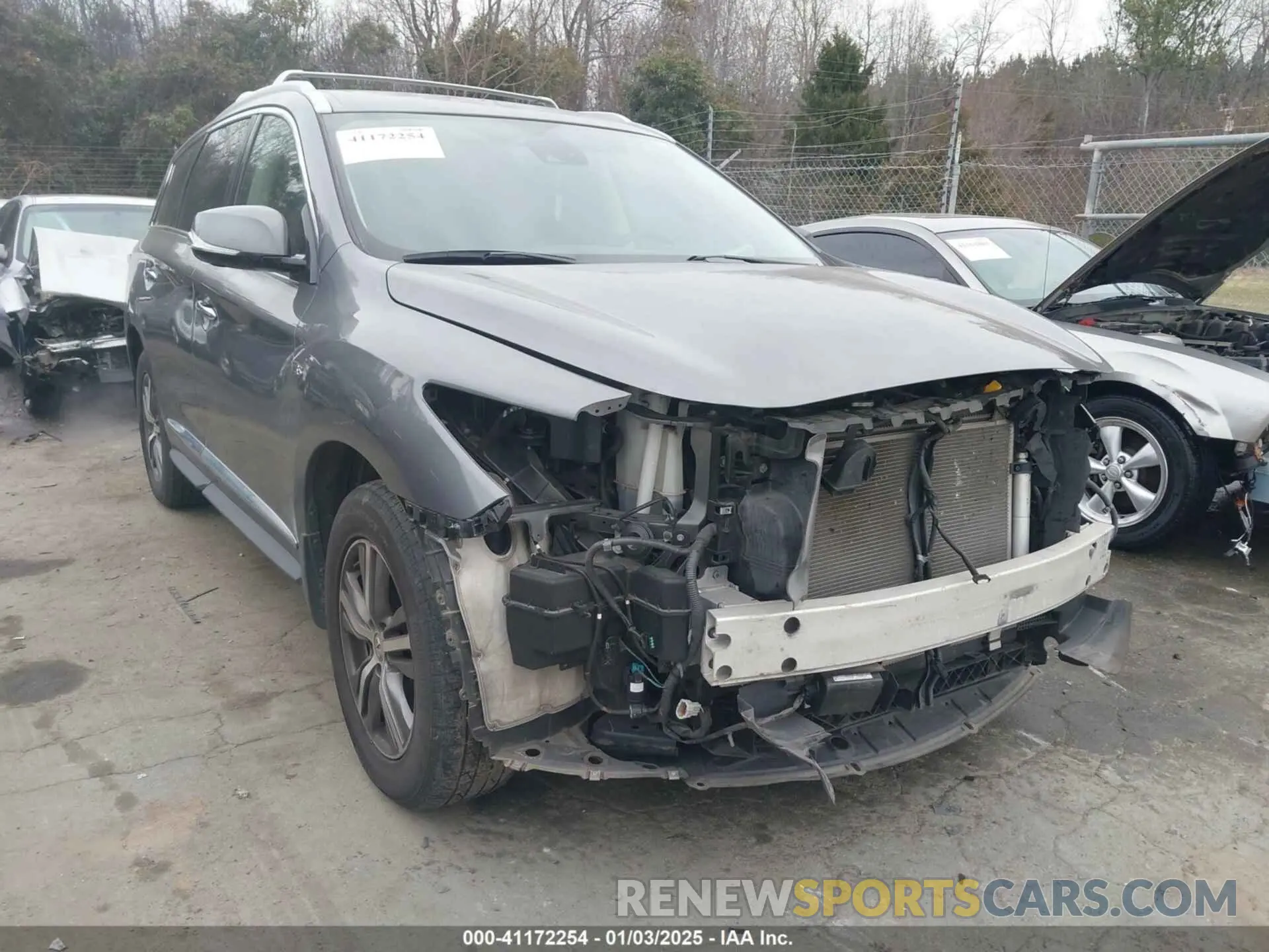 1 Photograph of a damaged car 5N1DL0MM8KC569052 INFINITI QX60 2019