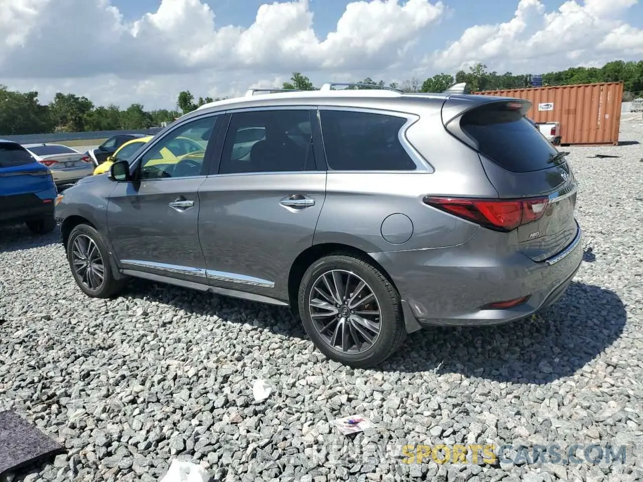 2 Photograph of a damaged car 5N1DL0MM9KC535363 INFINITI QX60 2019