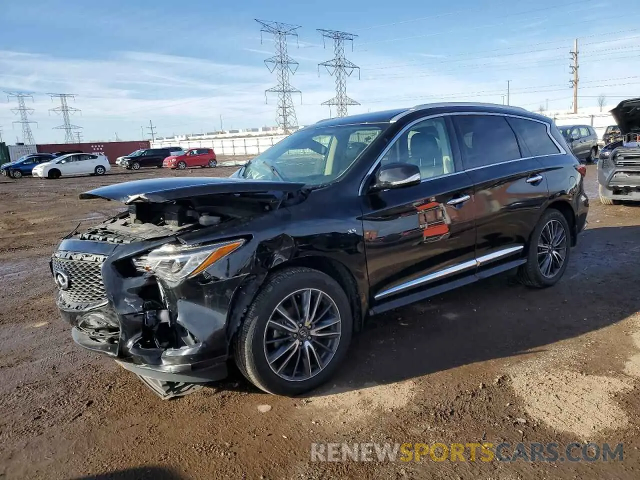 1 Photograph of a damaged car 5N1DL0MM9KC548453 INFINITI QX60 2019